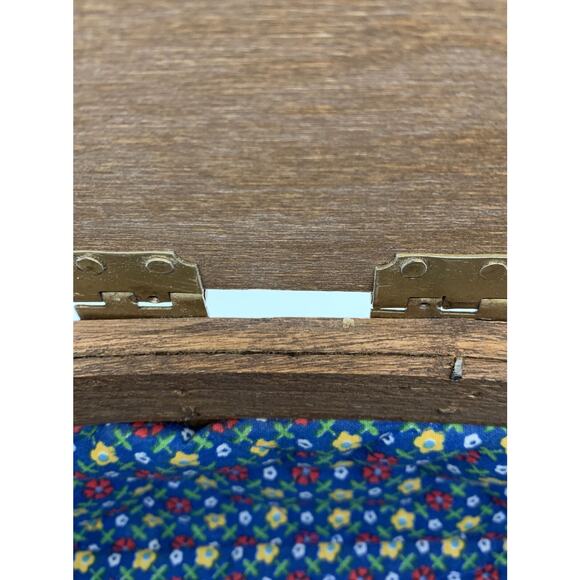 Vintage Hand Painted Signed Basket Purse Girl Ice Skating 8” x 5.75” Lined - Picture 9 of 9